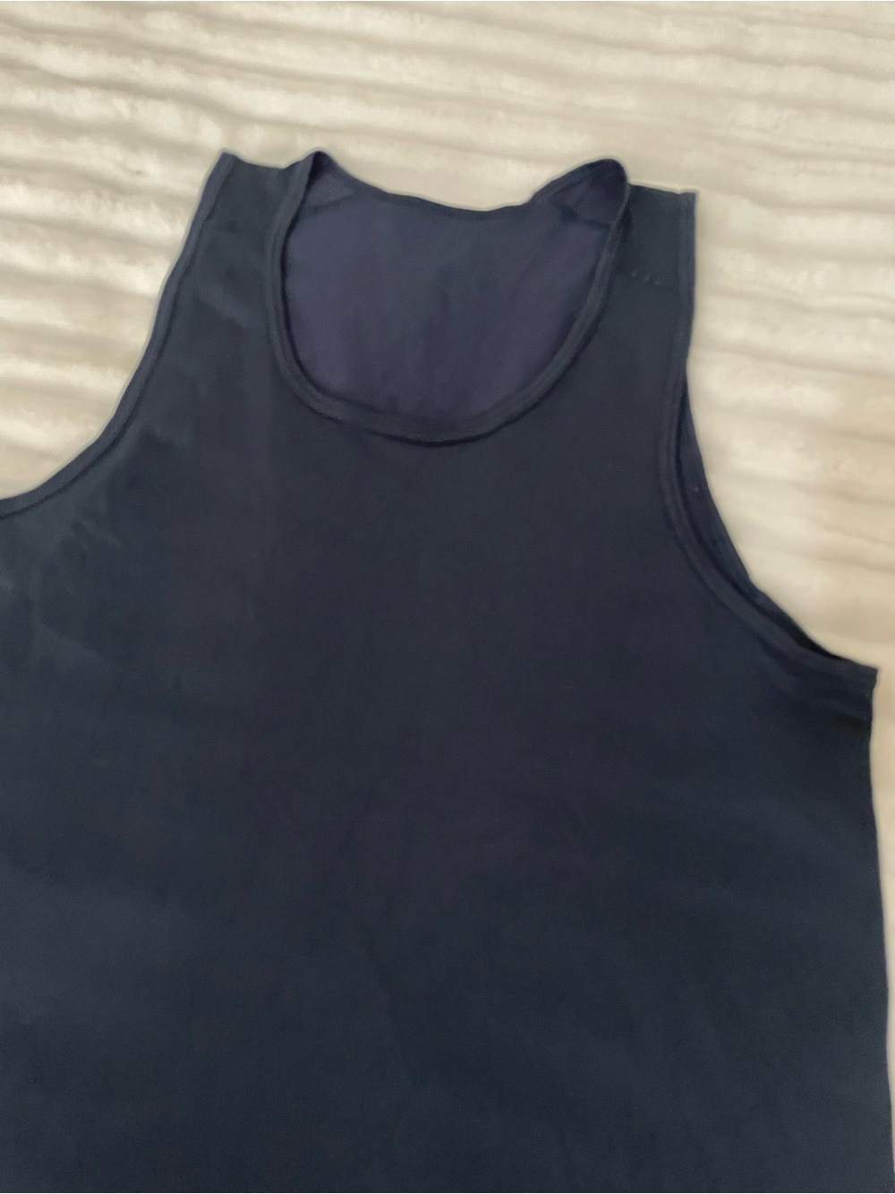 Blue men’s 
Tank Top - Classic Sleeveless Tee - Picture 3 of 11